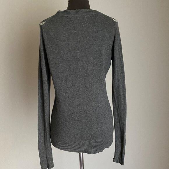 Old Navy sz S gray cotton diamond geo print sweater - Picture 4 of 9